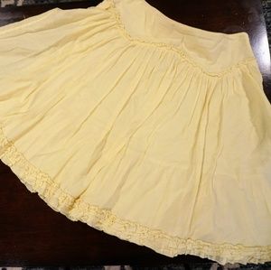 Cute soft yellow circle skirt